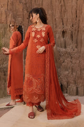 3-PC Unstitched Premium Embroidered Lawn By Rang Rasiya | MAHI